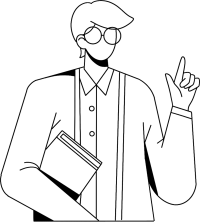 戴眼镜商务男生线稿