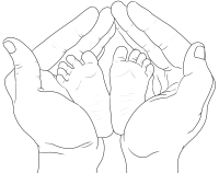 打手握小脚线稿