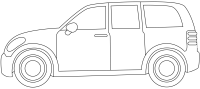 SUV汽车线稿