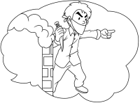 违法匪徒线稿