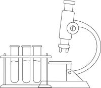 研究实验药剂线条图片