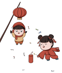 新年小孩放鞭炮喜庆图片