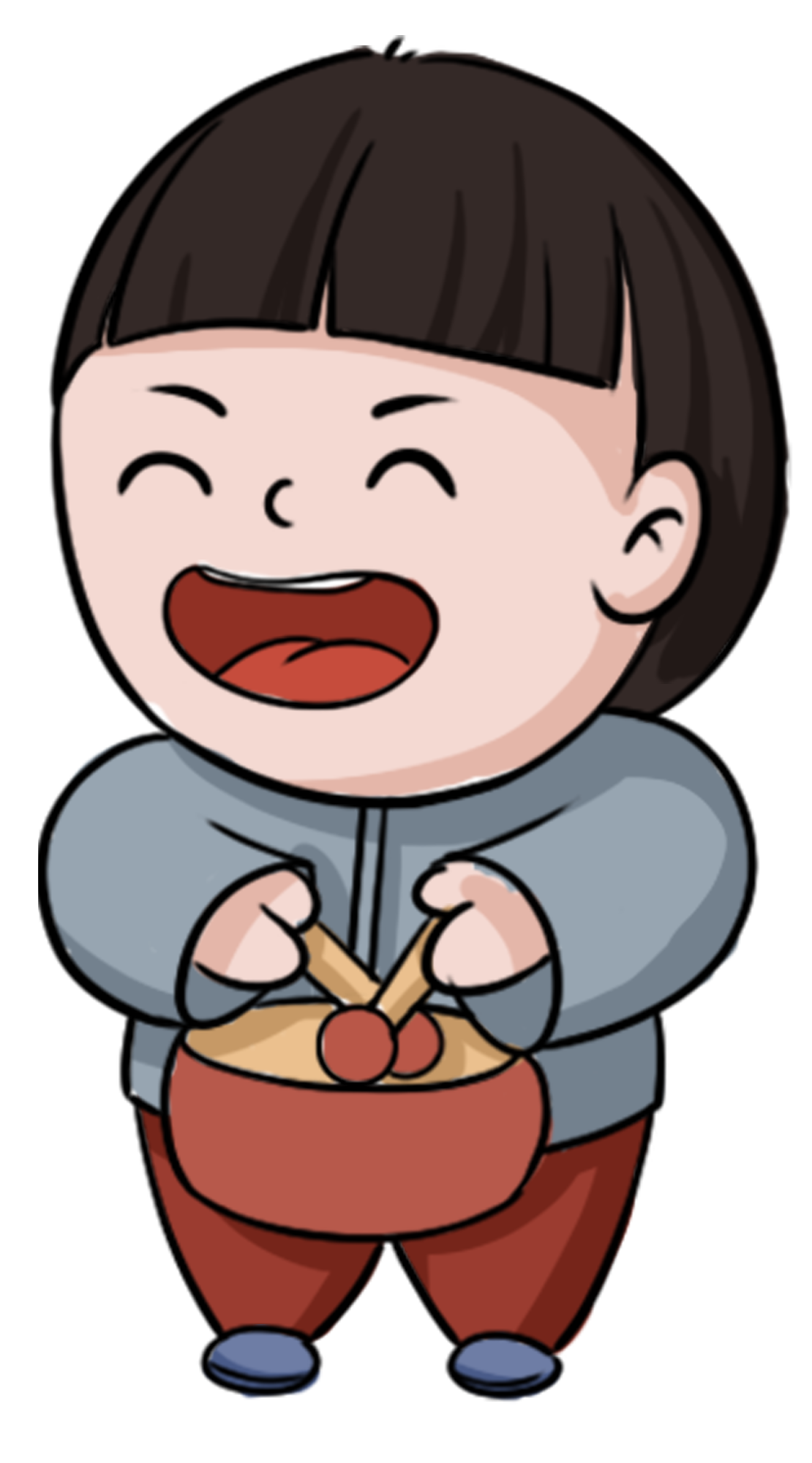 喜迎新年敲鼓人物图片