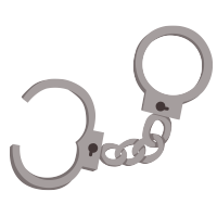 犯罪警示手铐图片