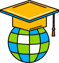 世界学问研究地球学士帽图片