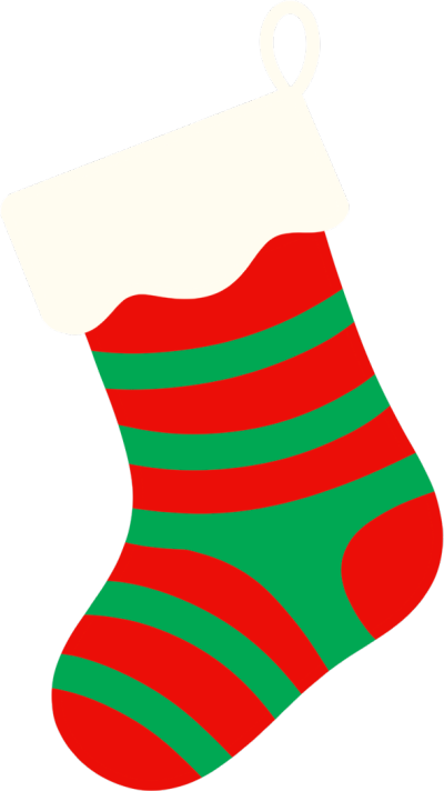 圣诞礼物圣诞条纹袜子图片