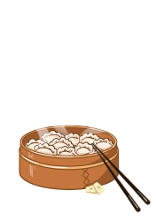 美食一笼水饺图片
