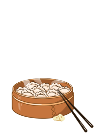 美食一笼水饺图片