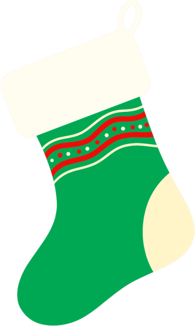 圣诞节礼物绿色袜子图片