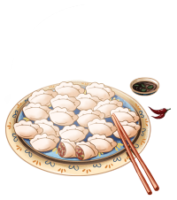 新春佳节过年水饺图片
