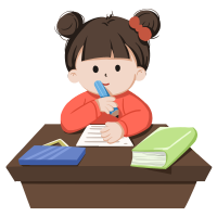 女孩看书学习教育类素材图片