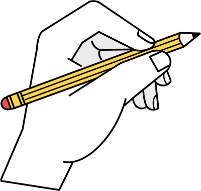 上课记笔记手拿铅笔图片