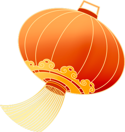 国风祥云卡通灯笼图片
