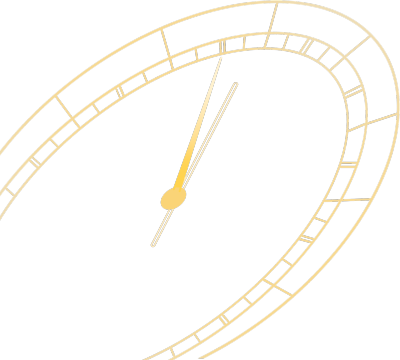 金色表盘时针分针时间钟表