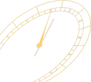 金色表盘时针分针时间钟表