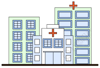 医院门诊急诊高楼建筑