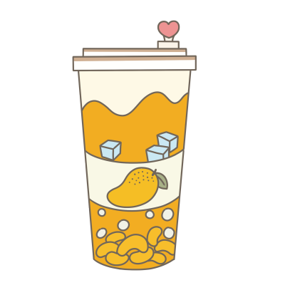 夏季芒果柠檬茶饮料