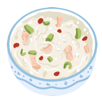 正宗潮汕牛肉蔬菜粥