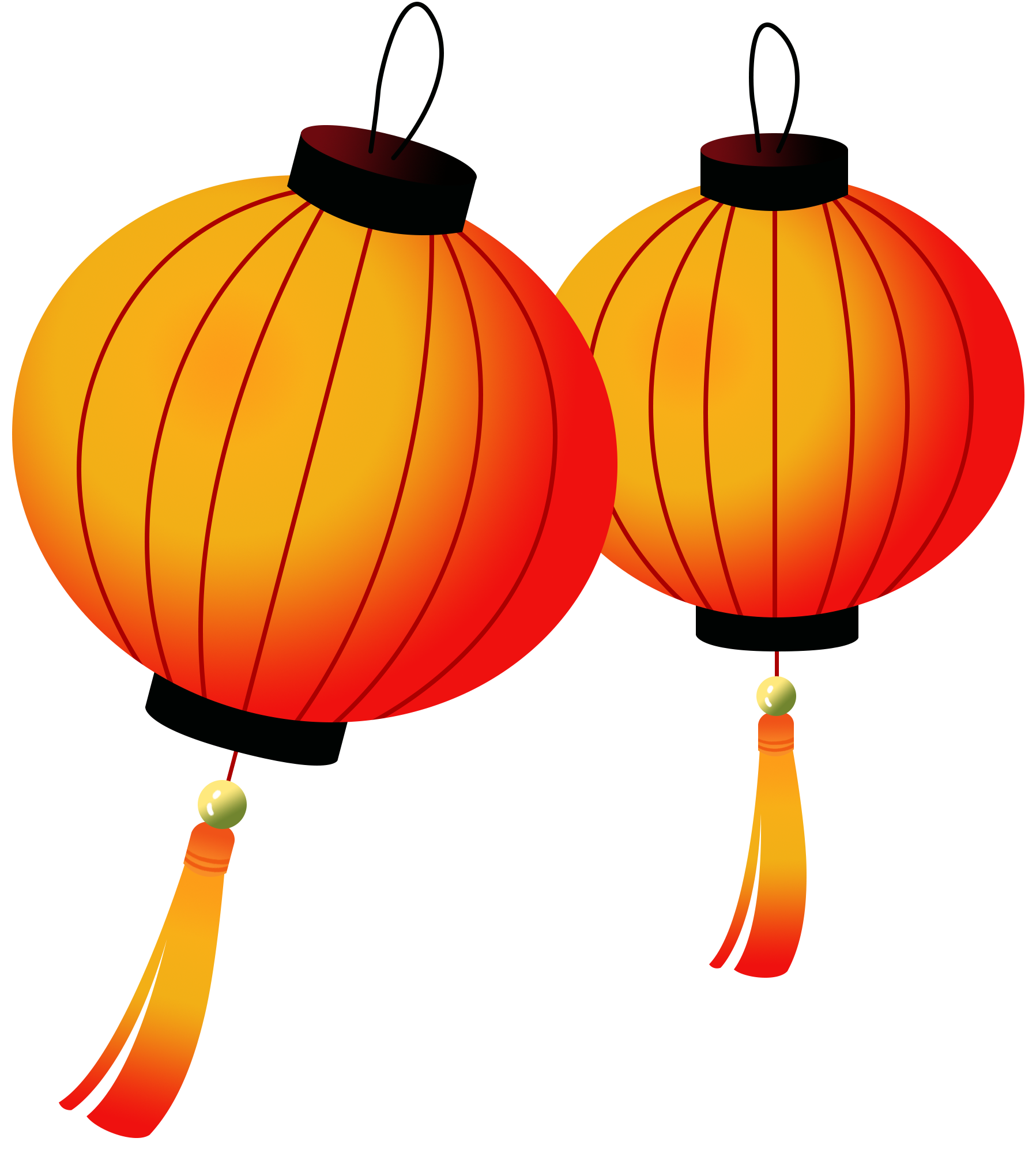 圆形构造春节红灯笼图片
