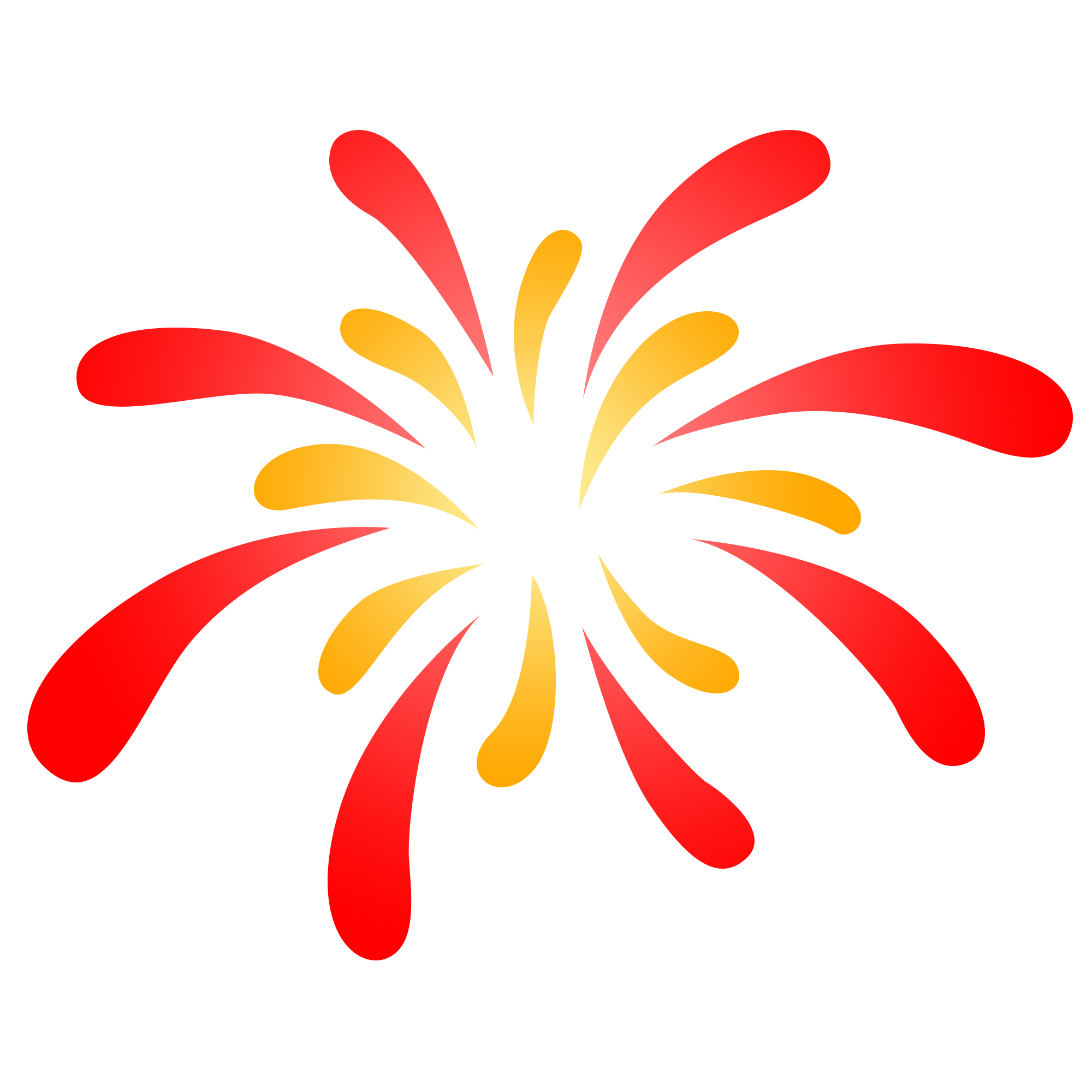 红色烟花唯美绽放元素图片