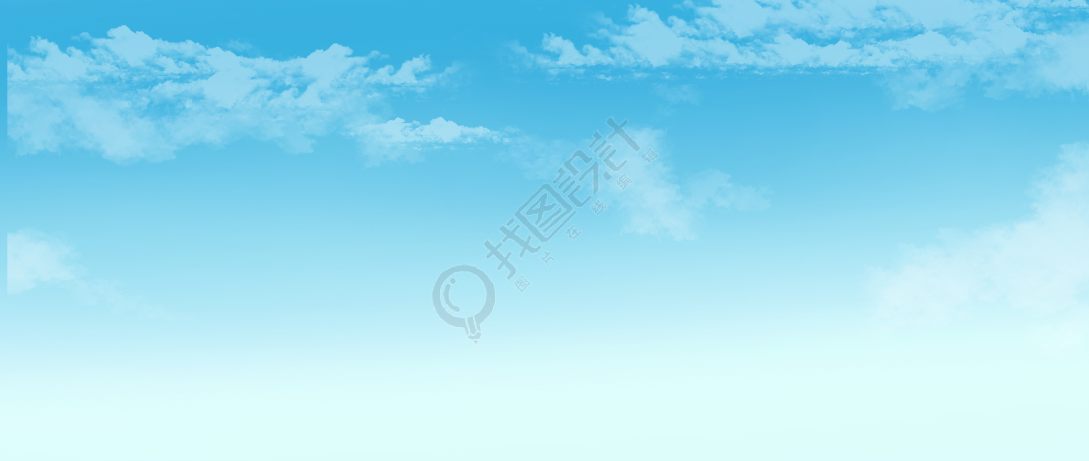 蓝色天空中漂浮的白云图片