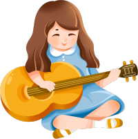 弹吉他女孩