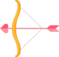 爱情神话爱心弓箭情人节素材