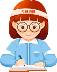 考试必胜卡通眼睛女生图片