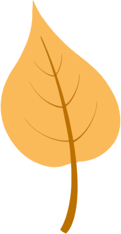 手绘秋冬黄色树叶图片