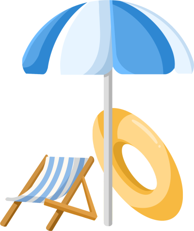 海边度假沙滩遮阳伞图片