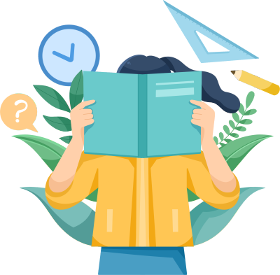 可爱女生学习教育图片