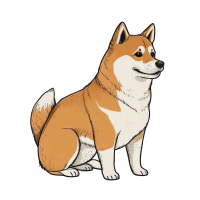 手绘萌犬PNG图形素材