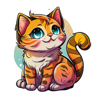 可爱卡通猫咪插画设计素材