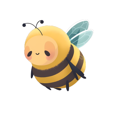 可爱小蜜蜂高清PNG素材