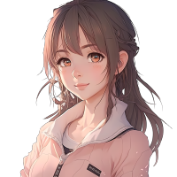 可爱女动漫角色PNG图形素材