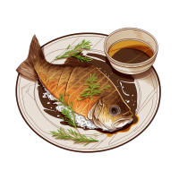 美味红烧鲤鱼PNG图形素材