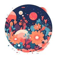 白色背景宇宙图形素材
