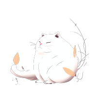 简洁风肥胖猫