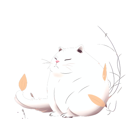 简洁风肥胖猫