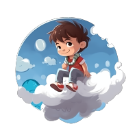 透明背景高清PIXAR幼儿园插画设计元素
