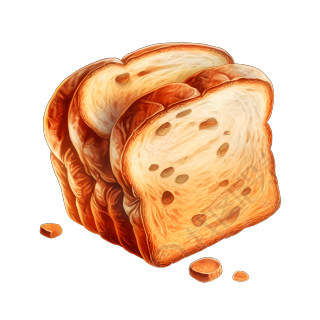 可口美味的面包PNG图形素材
