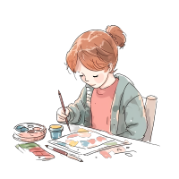 儿童创意平面插画设计元素