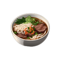 清爽牛肉面插画设计