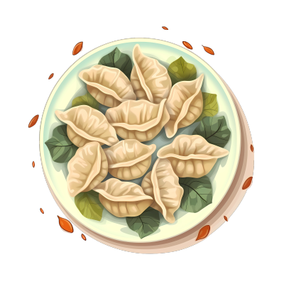 美味饺子PNG图形素材
