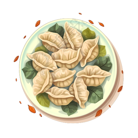 美味饺子PNG图形素材