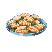 清新高清饺子图形素材