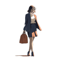 商务女性插画设计