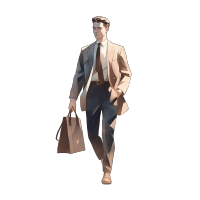 精致男士插画设计素材