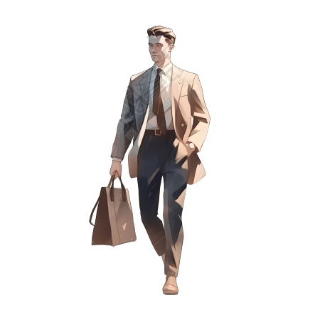 精致男士插画设计素材