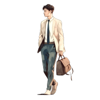 商务男子插画设计素材